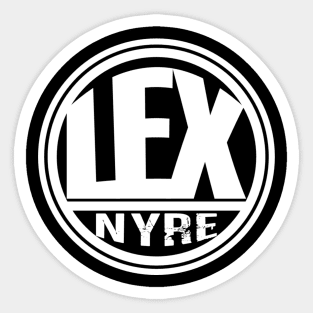 LEX (NYRE) Logo (White Print) Sticker